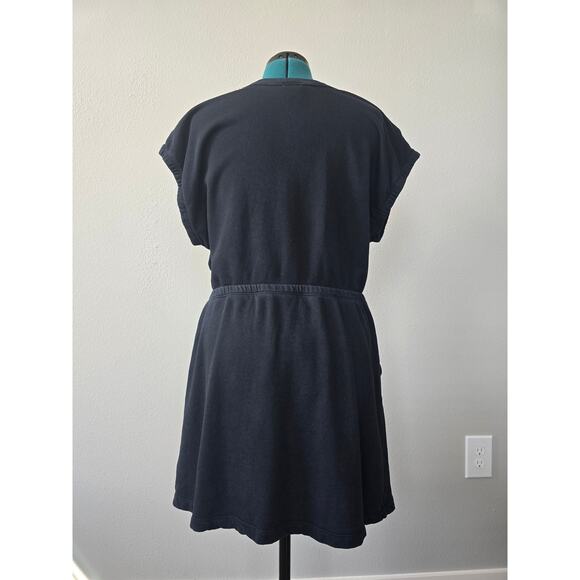 OFFLINE by Aerie Black Sweatshirt Dress XL Cotton Lounge Fit w/ Pockets Comfy - Picture 4 of 10